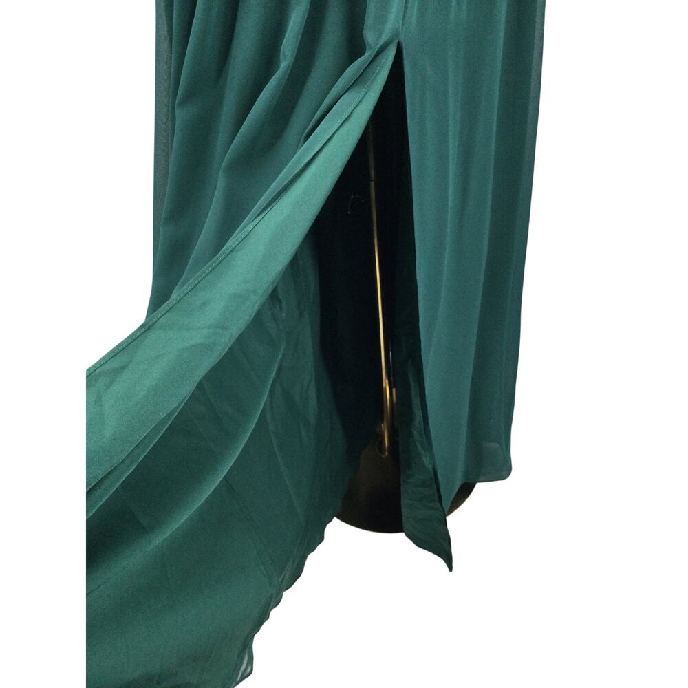 AW BRIDAL 8 M emerald green Lorene wedding bridesmaid party maxi dress NEW B43 - Picture 6 of 11